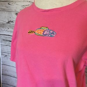 Pink Fish Tee